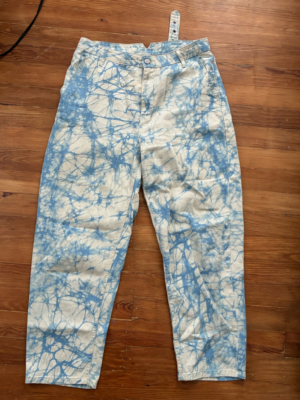 Rachel Comey Pale Blue Tie-Dye Denim Pants